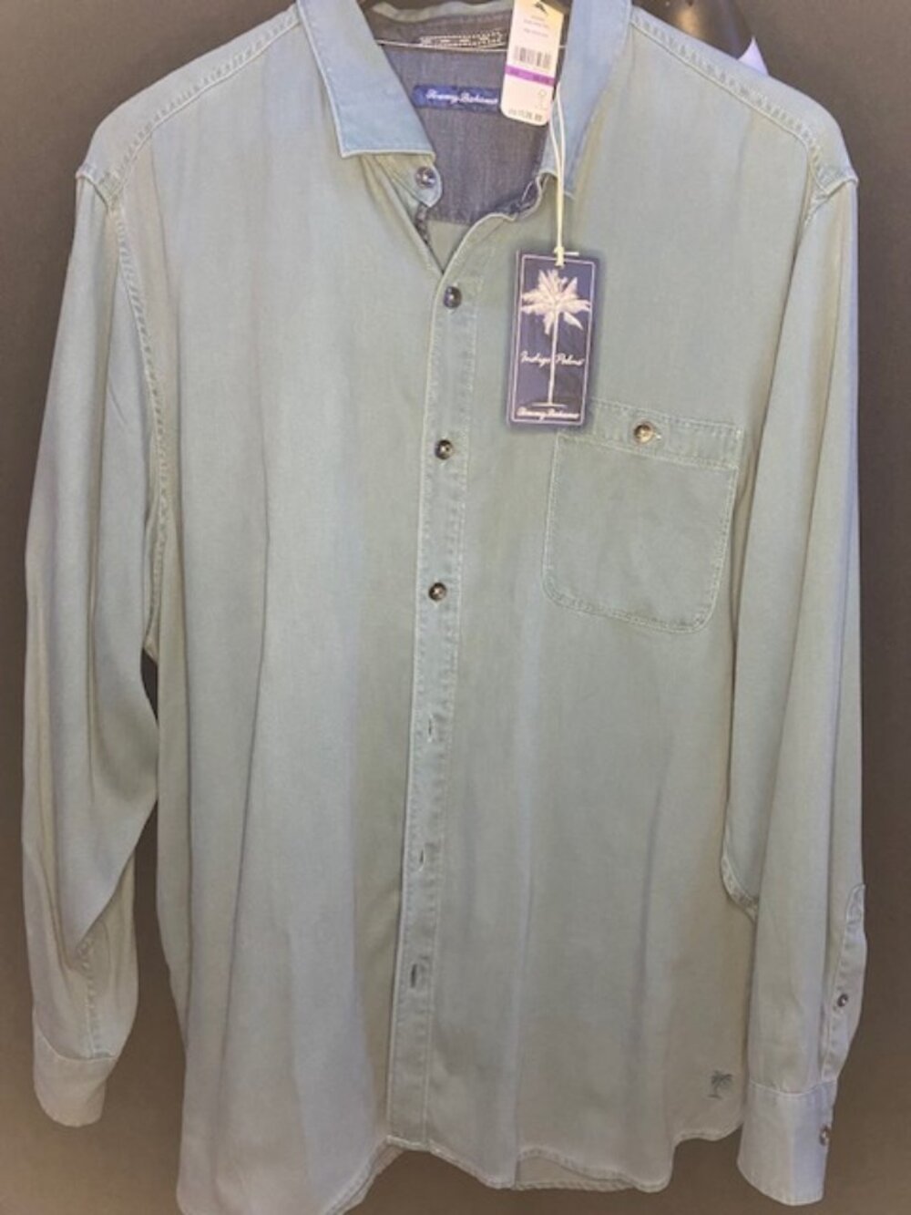 Tommy Bahama Ocean Wash Twill Shirt Seven Seas Button-Up
